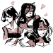snejkha:Brush sketches from like two weeks ago…