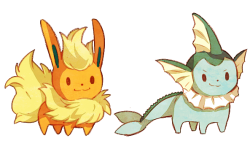 natx-chan:  Chibi eevees (ﾉ◕ヮ◕)ﾉ*:･ﾟ✧