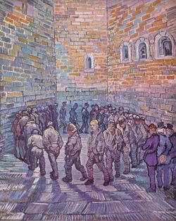 lonequixote:  Prisoners Exercising (after Doré) ~ Vincent van Gogh