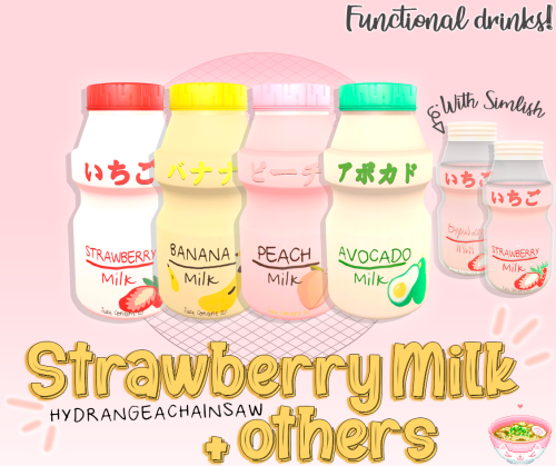 Some things I made~ :3 - ̗̀ School Bags ̖́- TS3 // TS4 Early Access - ̗̀Functional drinks:Peach, Avo