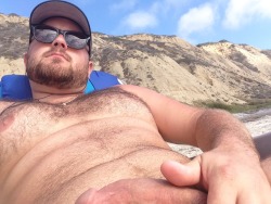 cubpanda:  lahairycub88:  Naked at Blacks Beach San Diego. Add, share, follow. Hit me up if u wanna hang at blacks beach sometime  😍😍😝🐼😍😍❤