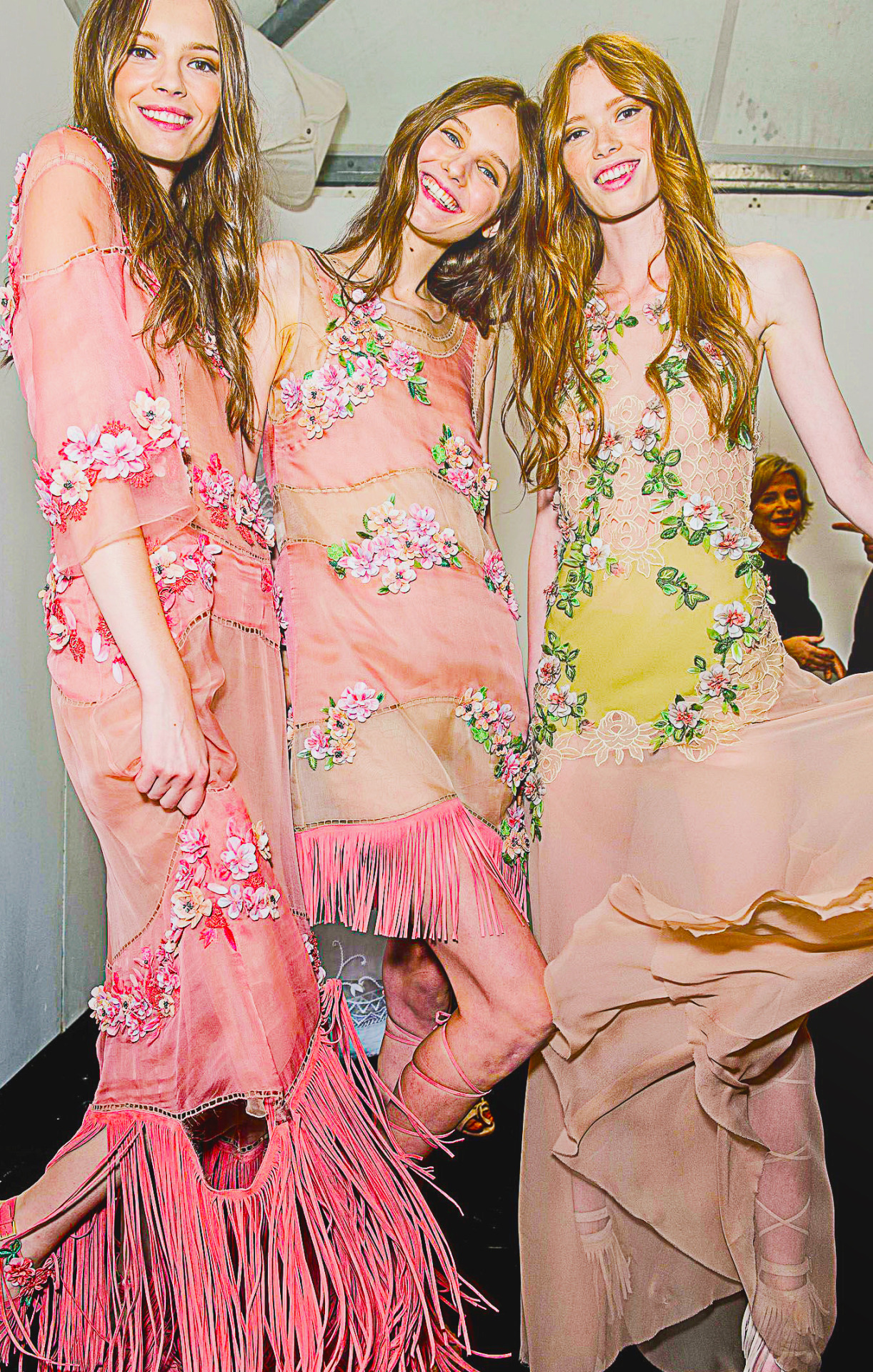 fuckyeahfashioncouture:  Backstage Alberta Ferretti Spring-Summer 2015 