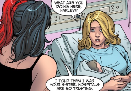moshinyourheartx: capricious-muse: Okay but Harley is so fucking considerate, tho? She knows Canary 