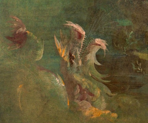 Wall painting: Perseus and Andromeda in landscape, from the imperial villa at Boscotrecase.This fres