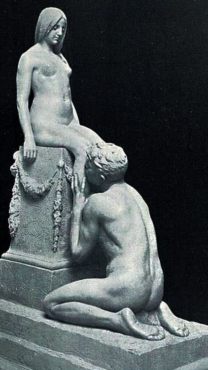 corneliushickey:Eros and Psyche (1908) Gustav Vigeland / Adoration (1903) Stephan Sinding