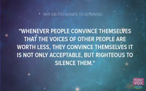 Some of our amazing donors told us why they support civic tech and language access! VoterVOX is an a