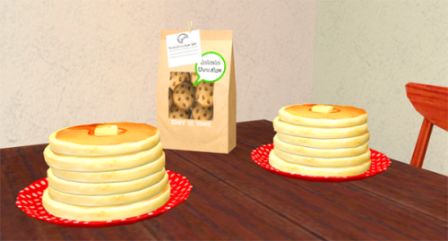 Some other forgotten things, food clutter from TS4 converted to TS2. The food plate was created by I