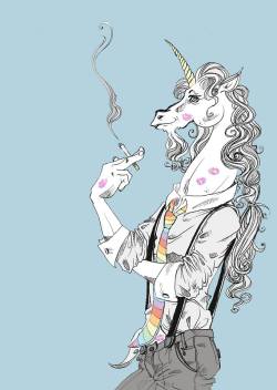 artagainstsociety:  Lauren YS—Now that’s a unicorn.