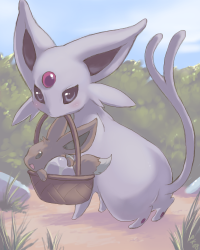 deiofthedead:  Eevee mamas~! So cute. I saw this a long time ago and decided to post them here today :) The artist is PurpleKecleon on deviantART. http://purplekecleon.deviantart.com/ 