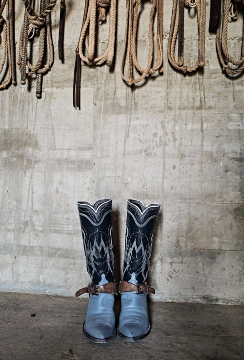 Baby Blue Working Boots !!