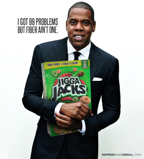 Rappers with their fave cereals.Courtesy of: http://rappersandcereal.com/