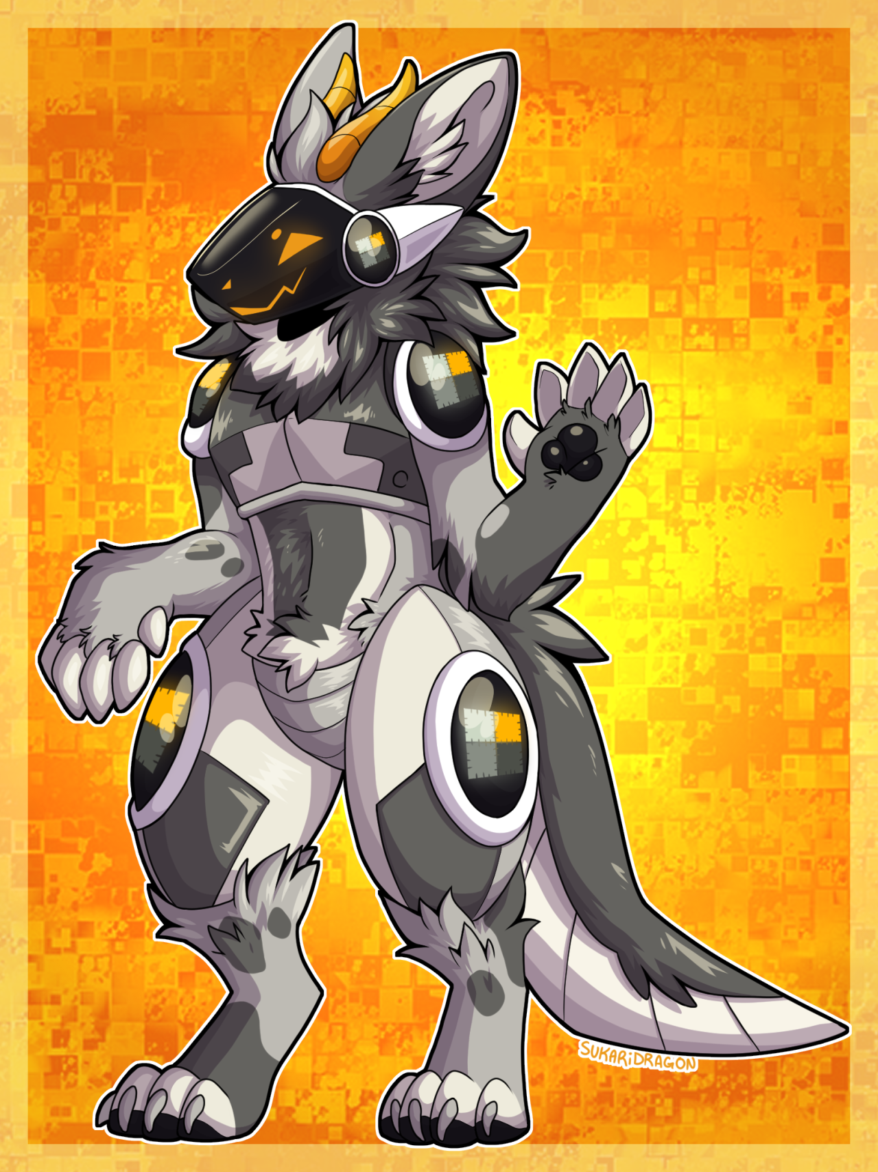 wallpapers Protogen Art Full Body patchthewulf protogen commissions