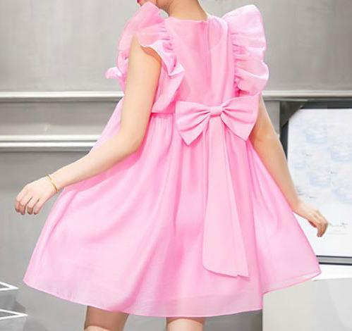 coquettefashion:Pink Ruffle Tie Back Babydoll Dress - Tumblr Pics