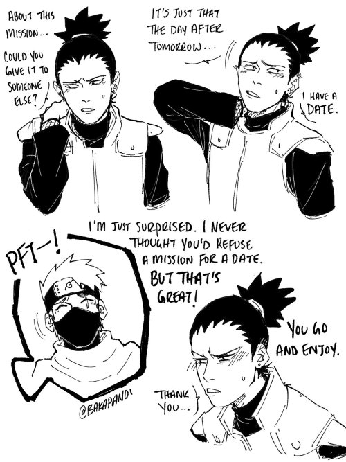 bakapandy:I wish this scene had been animated…from Shikamaru Hiden: