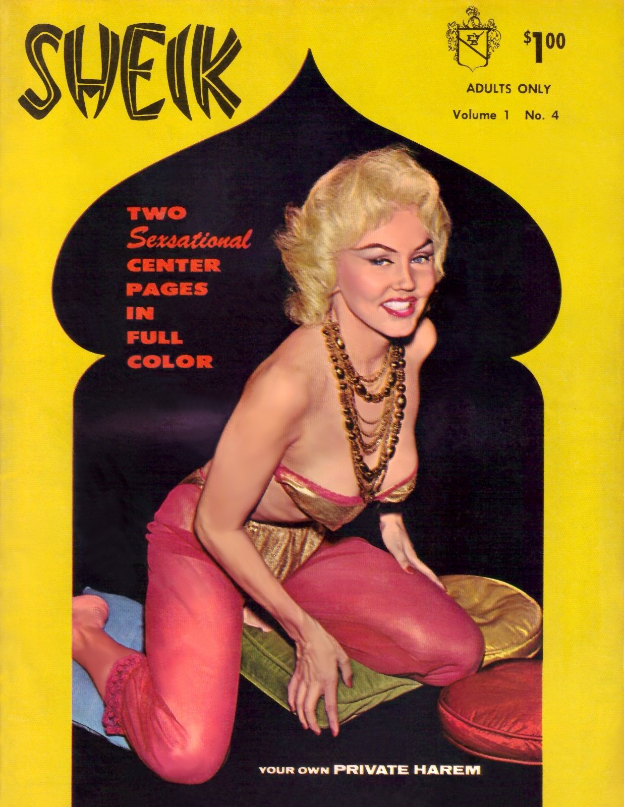 Ecstasy (aka. Charlotta Ball) appears as a curvaceous Harem Girl on the cover of