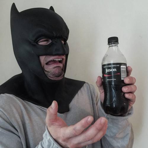 monkeyofsteel:Why @cocacola feels the need to remind #Batman of his greatest failure is beyond me… @