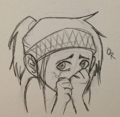 I was practicing children’s faces and then I just…I drew a bundle of sad crying YGO bab