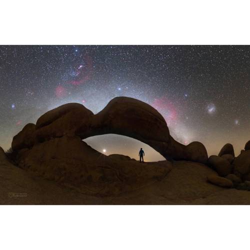 Porn Pics Venus under the Spitzkoppe Arch #nasa #apod