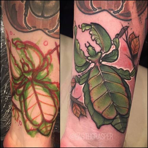 electrictattoos:   earthgrasper:  Little bug buddy done on the homie, mason at @hell_city    Jonathan Penchoff   