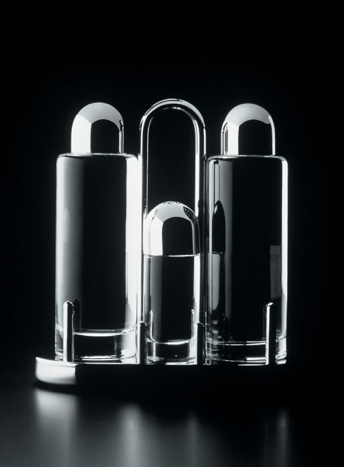 Ettore Sottsass, Menage 5070, condiment set, Archivio Alessi.