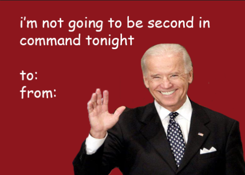 heritageposts: benjaminskanklin:party boy biden just droppin in to let you know how fine you’r