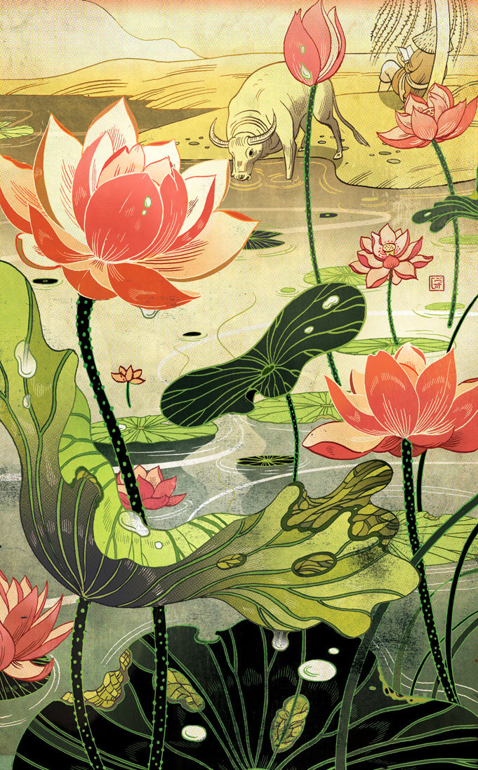 victongai:  Chinese Fairy Tales and Fantasies  Victo Ngai I have had the great pleasure