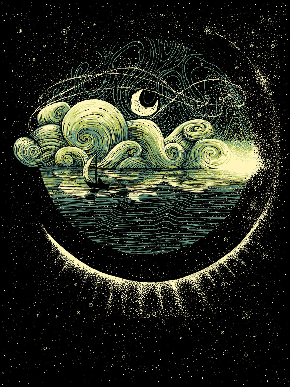 culturenlifestyle: Nature-Inspired Swirling Illustrations by James R. Eads Los Angeles