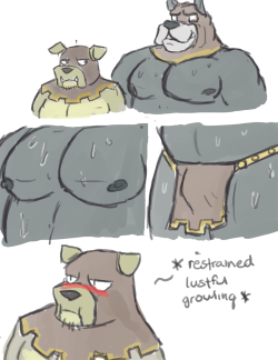 hickeybickeyboo:  response to http://sketchyhound.tumblr.com/post/85954658774/while-playing-around-with-hounds-outfits-i because he makes it work