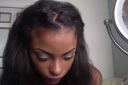 indikos:I put a zig-zag part in my hair for