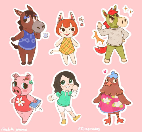  My 5 first villagers !