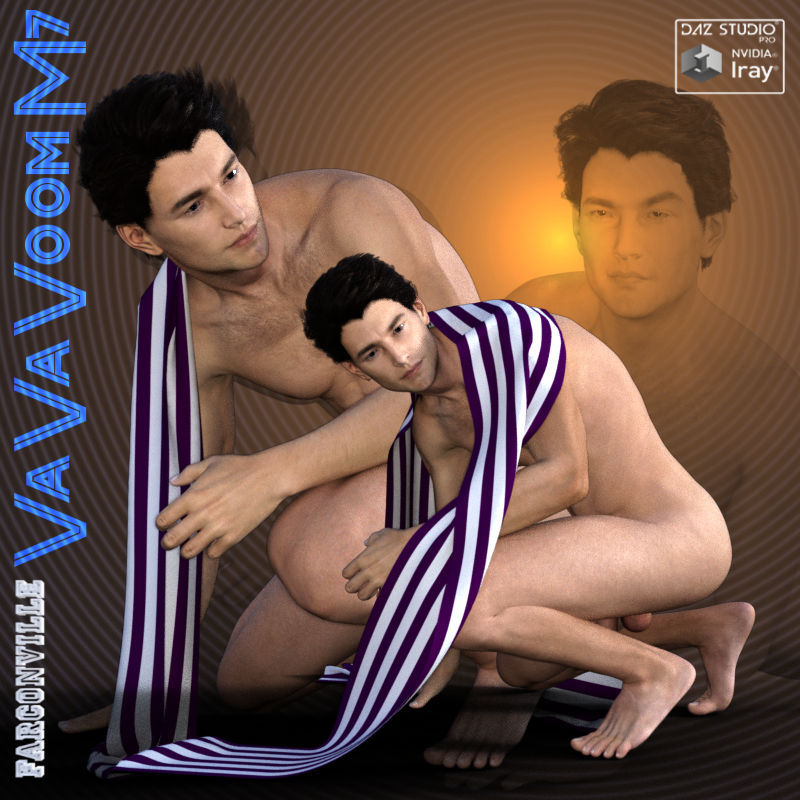 VaVaVoom  for Michael 7 is a pose set made for Michael 7 (12 poses), and  corresponding