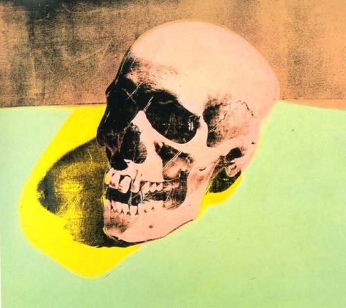 artist-andy-warhol:Skull, 1976, Andy Warhol