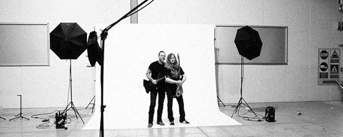 sanitarium-leave-me-be:Behind the scenes at Guitar World’s, Big Four photoshoot 
