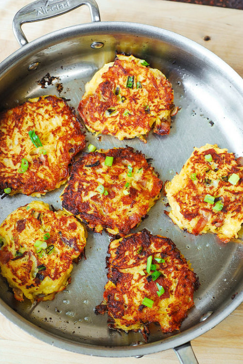 foodffs:  Bacon, Spaghetti Squash, and Parmesan Fritters  Really nice recipes. Every hour.   