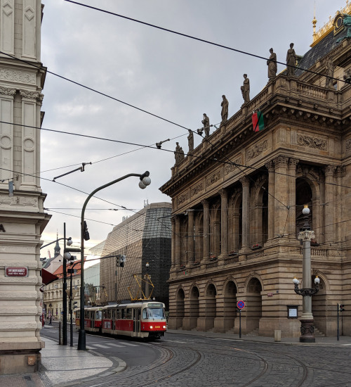 Missing my dear Prague!Neo-Renaissance National Theatre (1883) on the right, in the background Bruta