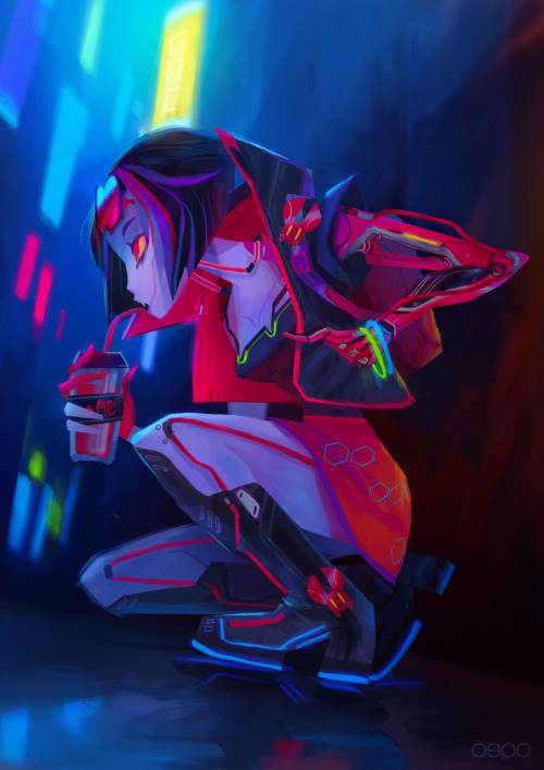 oseoro:  Cyberpunky! 