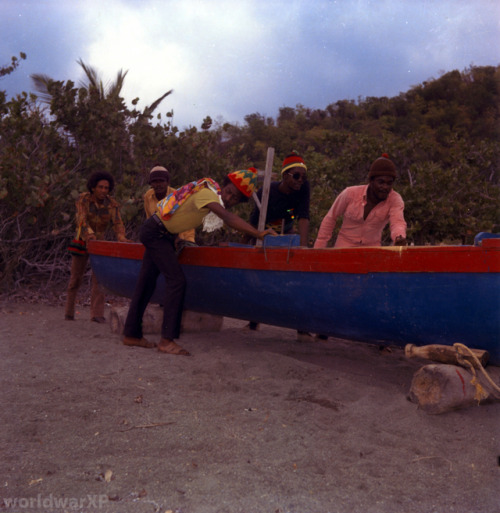 The Wailers Photo Session At Hellshire Beach:  &frac12;The Wailers at one of there favorite