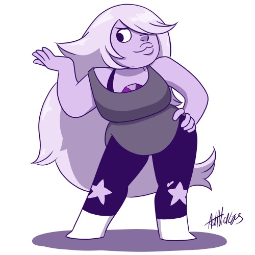 inked that Amethyst sketch from a while back on stream last night :)watch it here (it’s on the