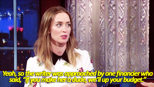 sandandglass:  Emily Blunt on the Late Show 