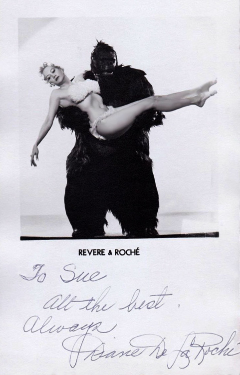 XXX Revere and Roché      Vintage promo postcard photo