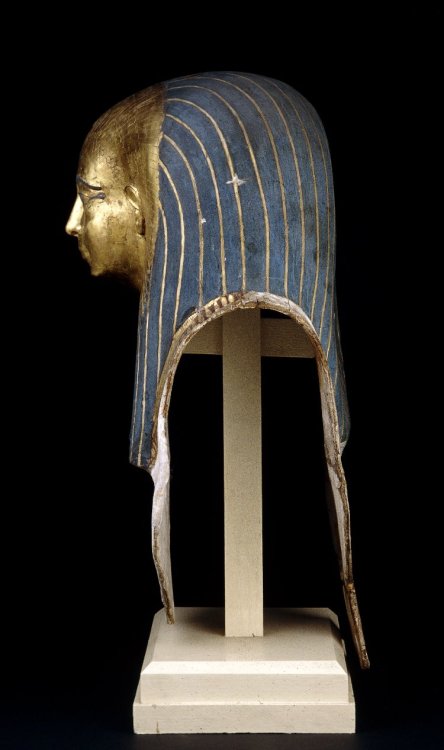 theancientwayoflife: ~ Mummy-mask, Cartonnage. Period: 18th Dynasty Date: ca. 1500 B.C. Place of origin: Egypt, Probably from Thebes