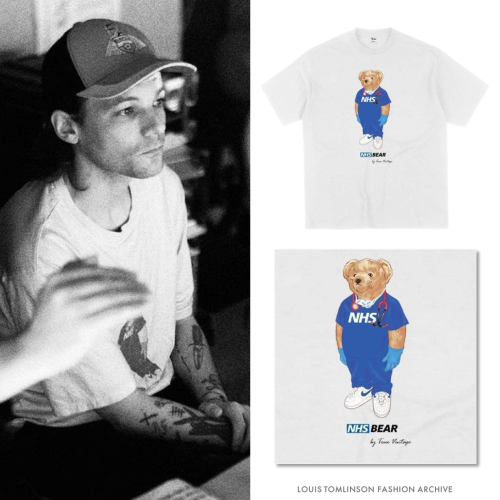 Louis in rehearsals | posted December 12, 2020True Vintage ‘NHS Bear’ T-Shirt ($34)