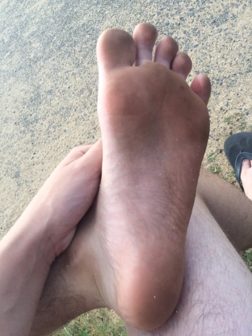 Another request! This time I was asked to take some pictures of my feet dirty. I walked around outsi