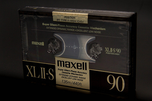 analog-dreams:  Compact Cassette MAXELL XLII-S 90 Tape by -Xray40000- #flickstackr Flickr: http://flic.kr/p/fL1PQg 
