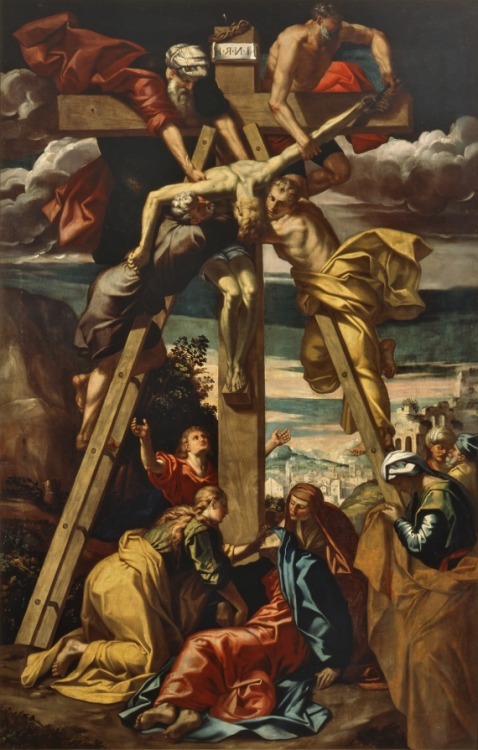Deposition from the Cross, by Giuseppe Mazzuoli, Pinacoteca Nazionale, Ferrara.