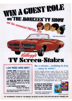 Kellogg’s TV Screen-Stakes, 1968(via Vintage