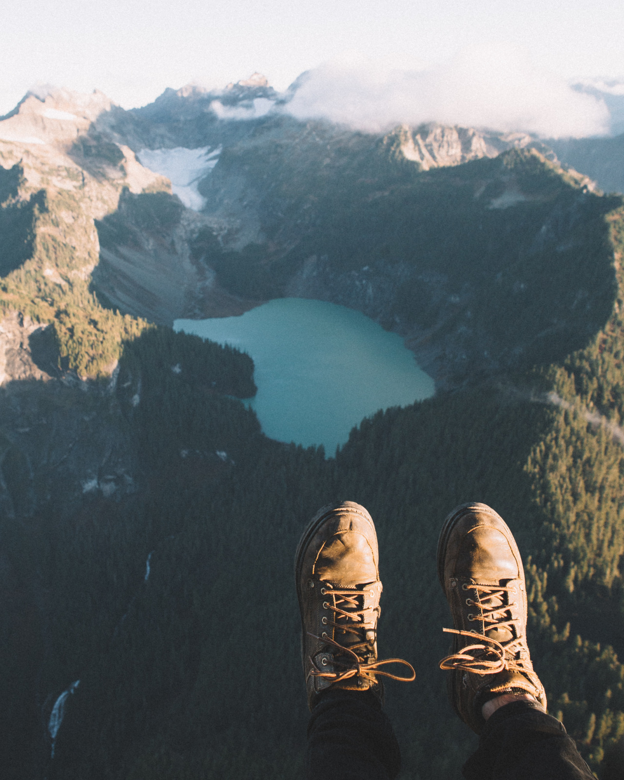 forrestmankins:  Flying over the mountains, trees, and clouds in the central Cascades.Prints