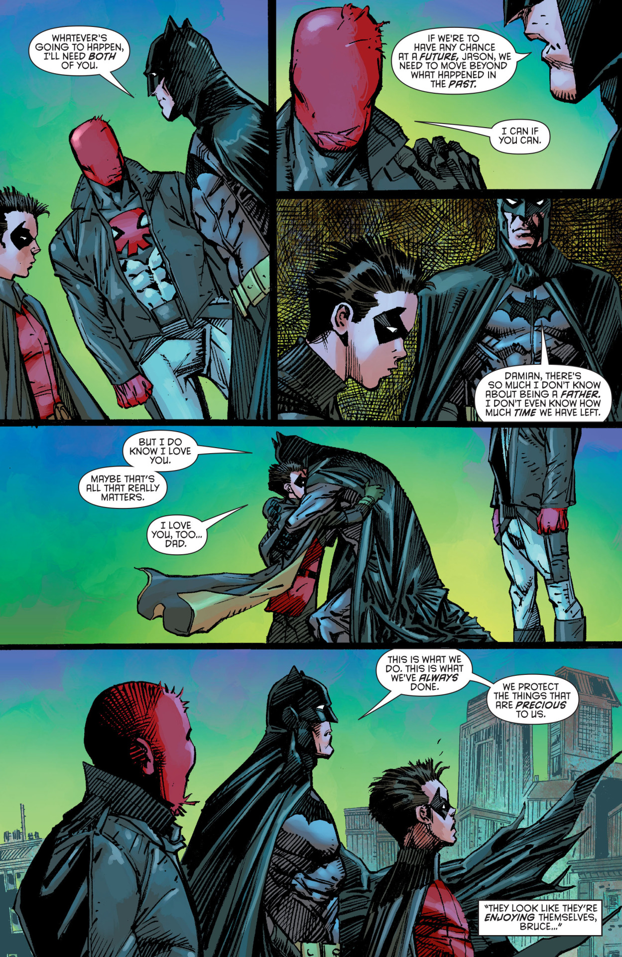 robinredux:  Convergence Batman and Robin #2  Omg damian said the l word