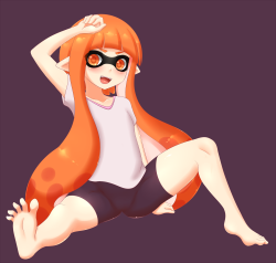 sliceofppai:  I drew a squid kid  inkling cutie