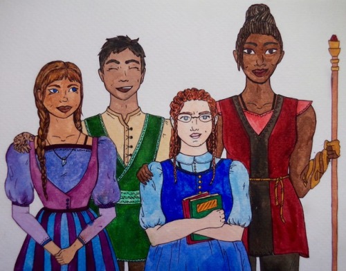 Emelan kids around the time frame of The Will of the EmpressMore Tamora Pierce art here